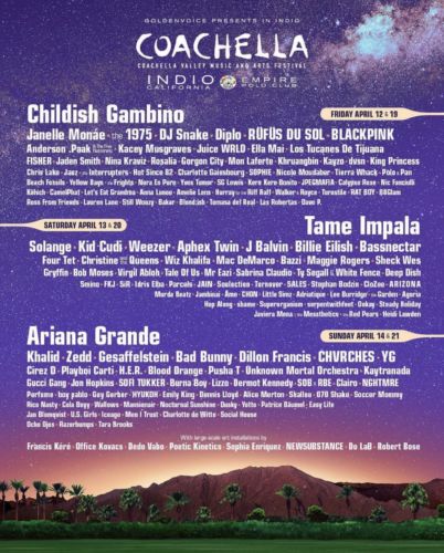 Coachella 2019 Weekend 1 Ticket // General Admission