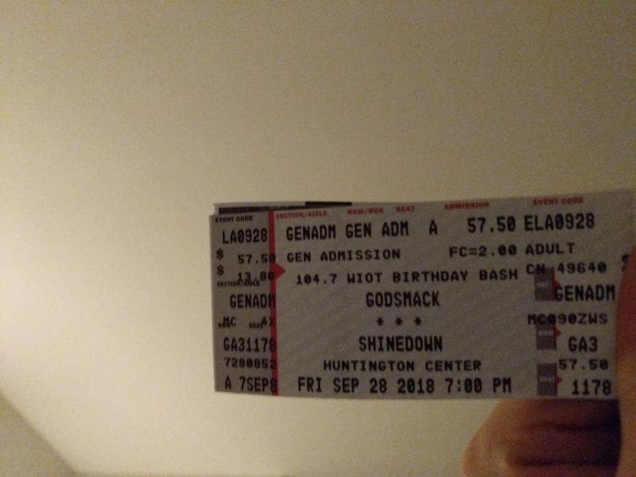 Shinedown Godsmack concert tickets