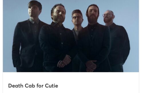 2 Tickets Death Cab for Cutie 4/2/19 The Aztec Theatre  San Antonio. SOLD OUT