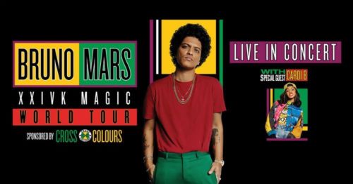 2 FLOOR TICKETS BRUNO MARS 9/16/18 CONCERT LITTLE CAESARS, DETROIT MI