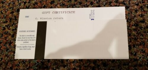 Charlotte NC Blumenthal Performing Arts Gift Certificate $95.60