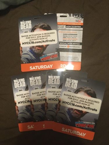 New York Comic Con NYCC 2018 SATURDAY October 6th Adult Ticket CONFIRMED
