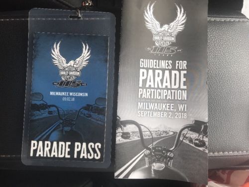 Harley Davidson 115th Anniversary Celebration Parade Pass