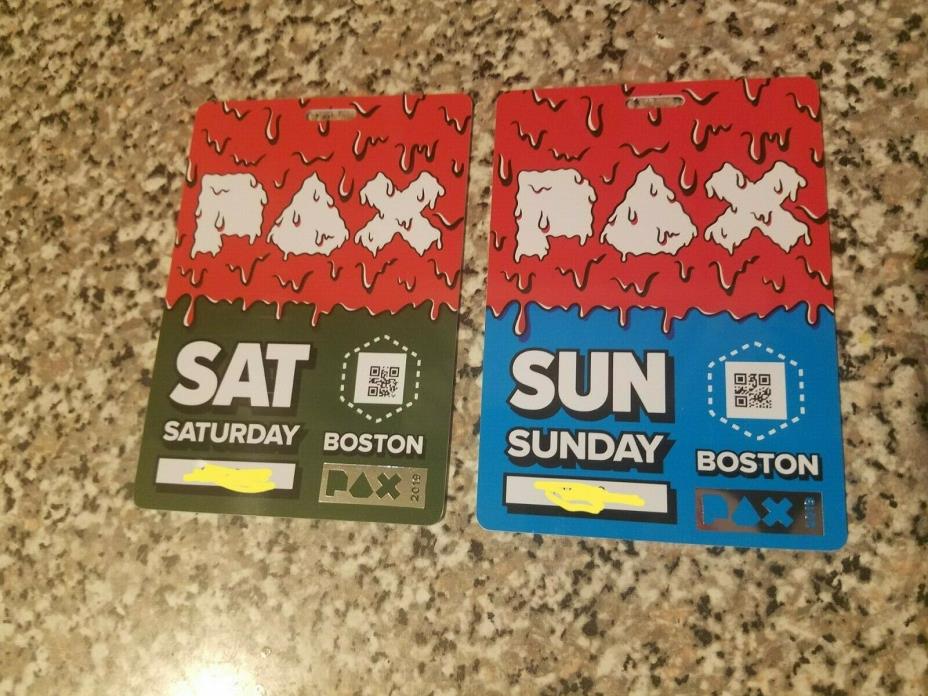 Pax east 2019 Saturday & Sunday badge set