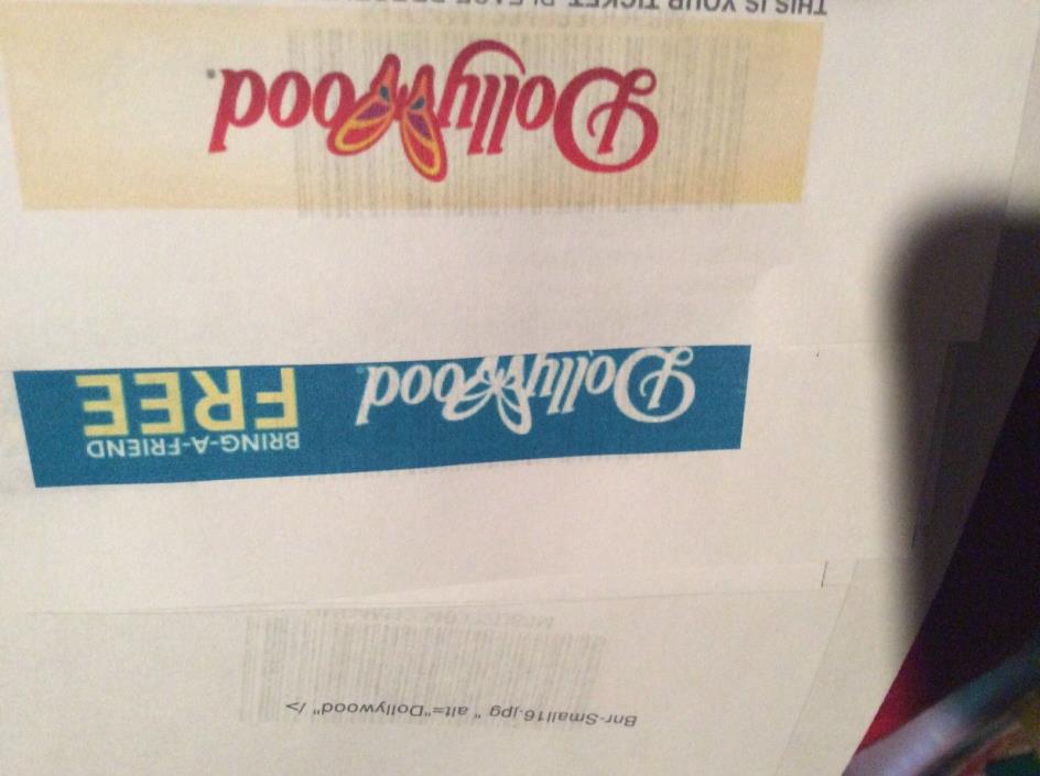 Dollywood bring a friend ticket good until December 23, 2018