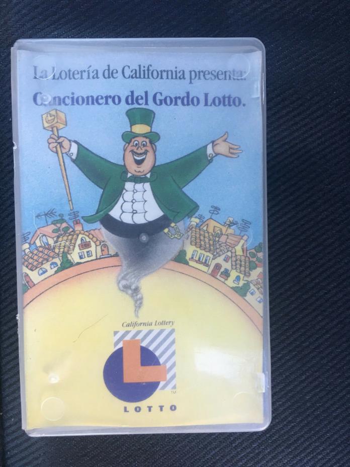 California Lottery LOTTO 1989 VINTAGE Spanish CASSETTE TAPE Game Show RETRO