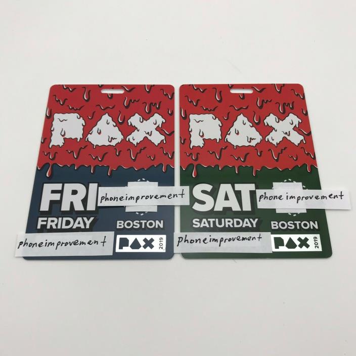 PAX East 2019 Friday & Saturday Admission Badges Tickets FREE NEXT DAY DELIVERY