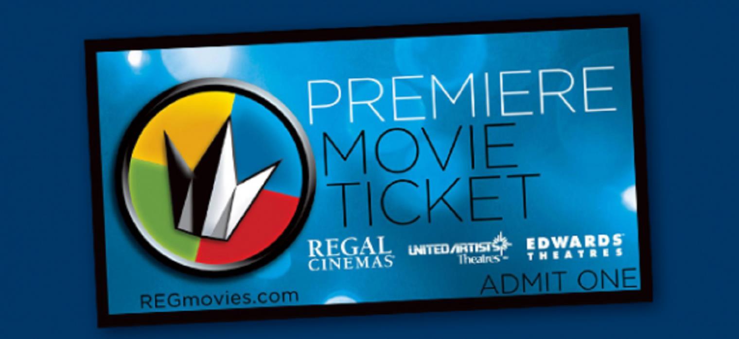 Regal Premiere Print-At-Home E-Ticket - Any Movie - Anytime - Never Expire!!!