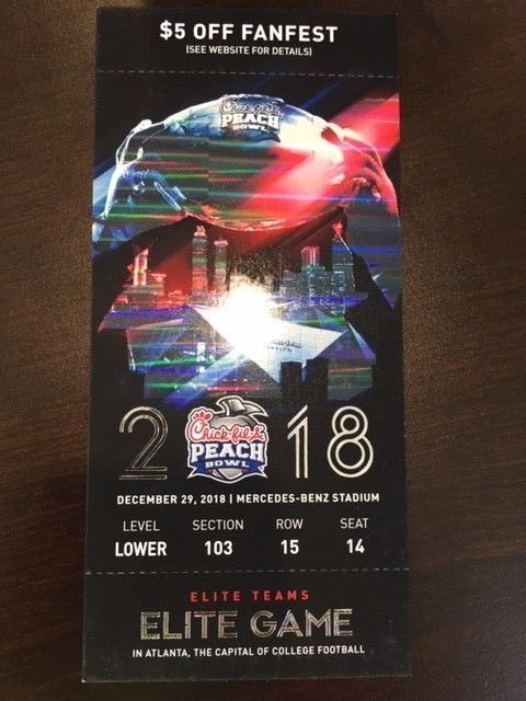 10 Ticket Lot - 2018 Chick-Fil-A Peach Bowl MINT 12/29/18 Stub Florida Michigan