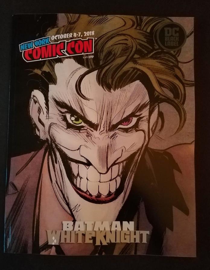 NYCC New York Comic Con 2018 program Batman White Knight Joker FREE Shipping NM