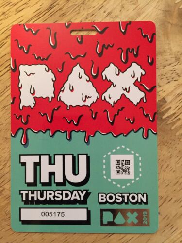 ONE (1) PAX EAST BOSTON 2019 BADGE FOR THURSDAY MARCH 28TH. SHIPS FREE