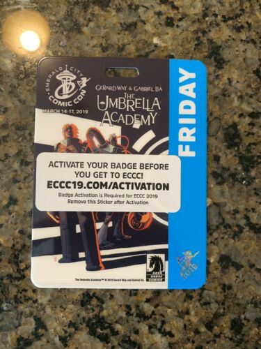 EMERALD CITY COMIC CON 2019 Friday ONE Adult Badge ECCC