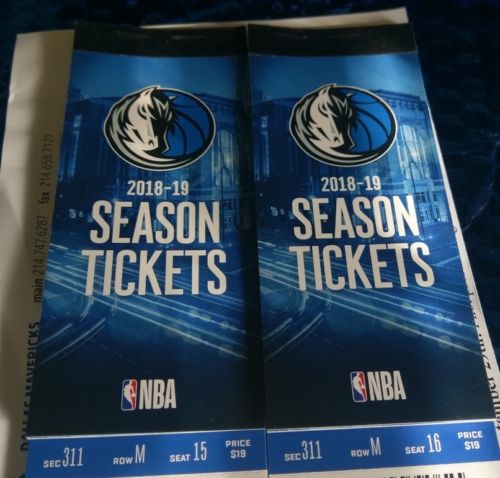 2 tickets New Orleans Pelicans Vs Dallas Mavericks Monday March 18th 2019