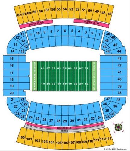 4 Auburn vs. Southern Miss Football tickets Lower Level Instant Delivery
