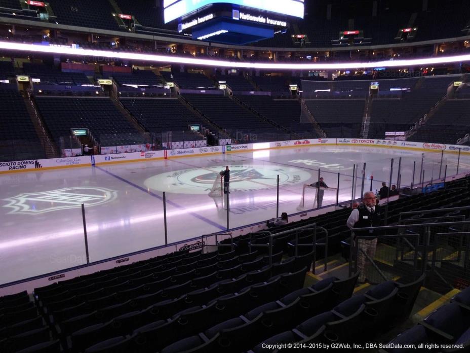 2 Columbus Blue Jackets Tickets v. New Jersey Devils  FRONT ROW GLASS!1/15/19