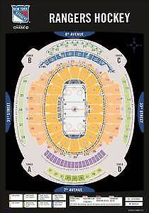 4 New York Rangers tickets vs Pittsburgh March 25th