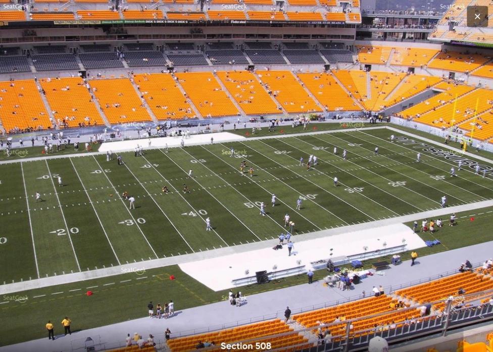 (2) Steelers vs Chiefs Tickets Upper Level Under Cover!! **HOME OPENER**