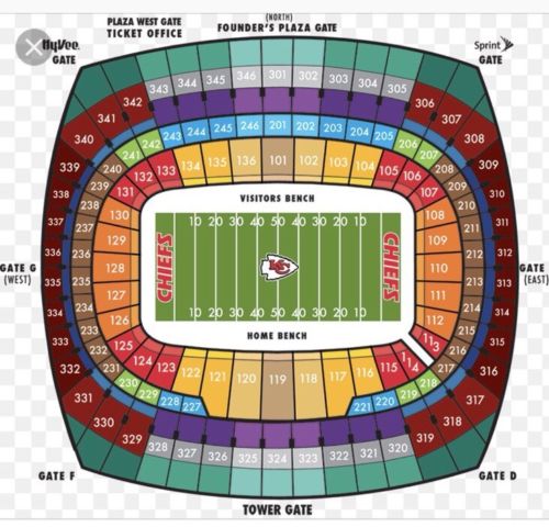 2 Kansas City Chiefs PSL Seating Rights (Sec 134 Row 6) seats 5-6