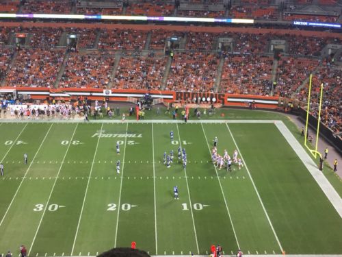 4 Tickets Cleveland Browns vs. San Diego Chargers 10/14 7th Row