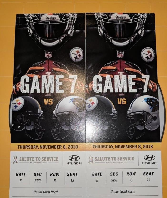 Pittsburgh Steelers vs. Carolina Panthers