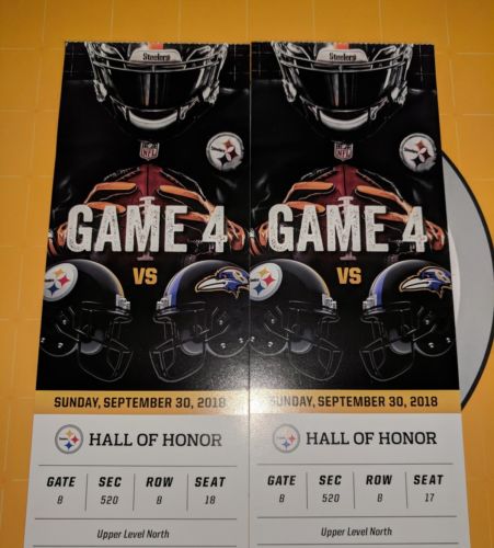 Pittsburgh Steelers tickets vs. Baltimore Ravens