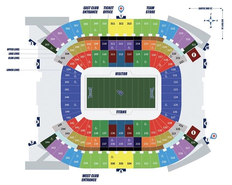 2 Club Tickets Tennessee Titans Vs Indianapolis Colts Section 206 12/30 7:20 PM