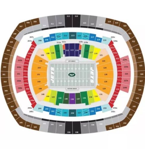2 New York Jets PSL Seating Rights (Sec 129 Row 15 Seats 3-4)