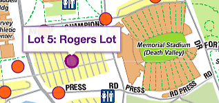 Clemson Georgia Southern Tickets Parking Pass (Rogers Family Lot 5) September 15