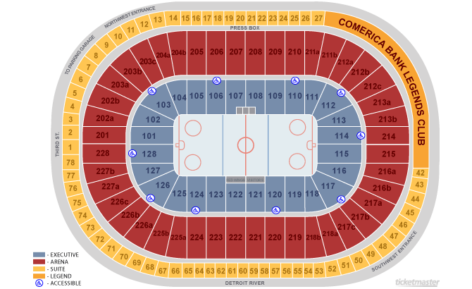 Detroit Red Wings vs. Montreal Canadiens 2 TICKETS 1/8/19 Little Caesars Arena