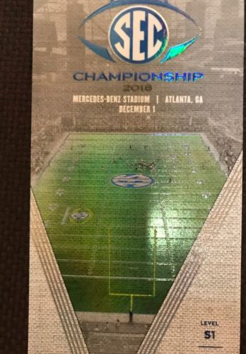 SEC 2 Suite Tickets 12/1/2018 Georgia vs Alabama  Sec Championship