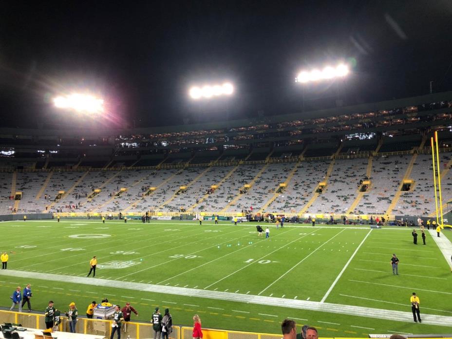 4 PACKERS VS. VIKINGS TICKETS - LOWER BOWL 9/16/18 - GREAT AISLE SEATS!!