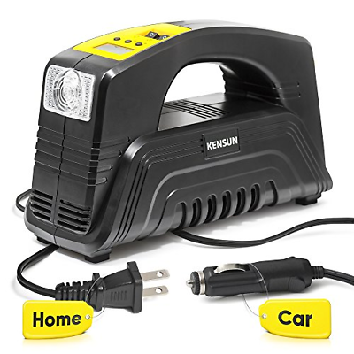 Kensun AC/DC Rapid Performance Portable Air Compressor Tire Inflator with for -