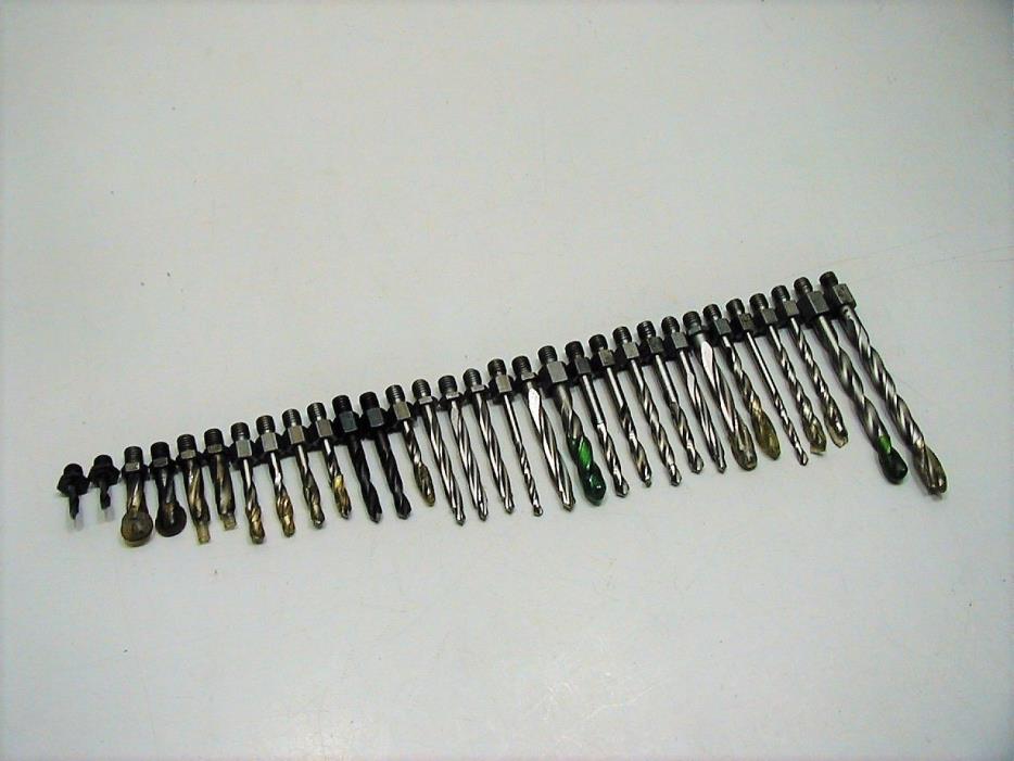 (31) 1/4-28 Threaded Drill Bits ~ Aircraft Tools