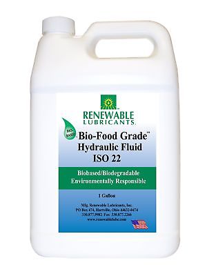 Renewable Lubricants Bio-Food Grade ISO 22 Hydraulic Fluid, 1 Gallon Container