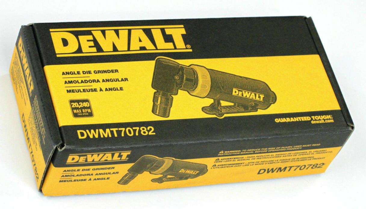 DEWALT Pneumatic Angle Grinder 1/4 in. 20000 RPM Light Weight Aluminum Body