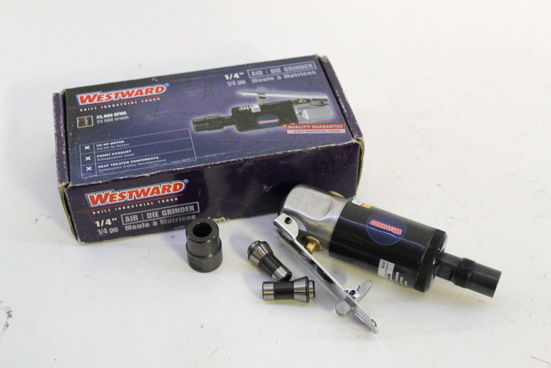 Westward Pneumatic 5ZL15G Mini 1/4” Air Die Grinder Tool 25,000 RPM