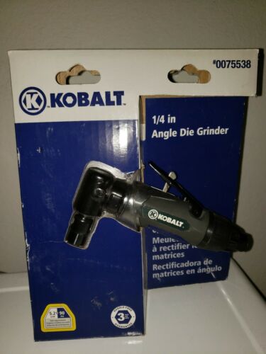 Kobalt 1/4 Inch Air Angle Die GrinderFree speed: 20,000 RPM