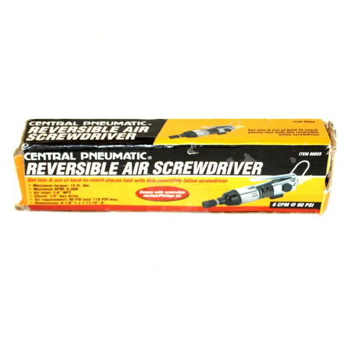 Central Pneumatic Air Reversible Screwdriver #90059 in Box 6 CFM @ 90 PSI
