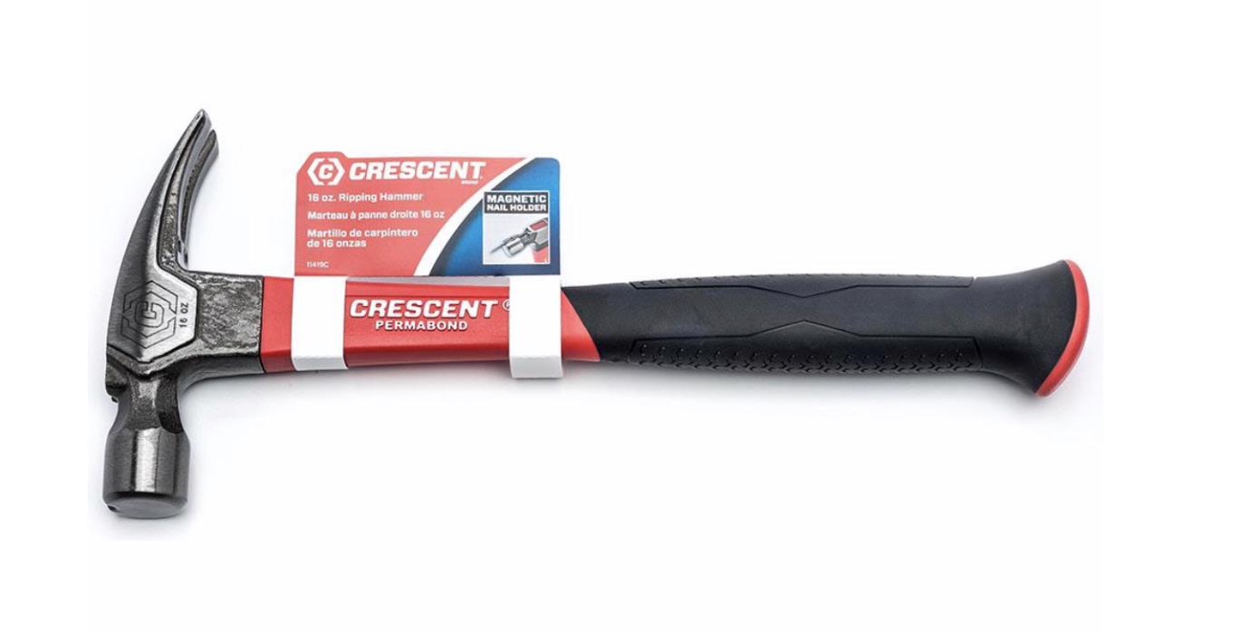 Crescent 16 oz. Fiberglass Rip Claw Hammer New Free Shipping