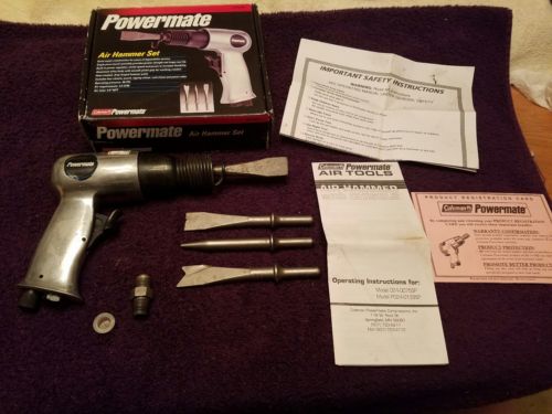 Coleman Powermate Air Hammer Set 024-0075SP With Box and Instructions