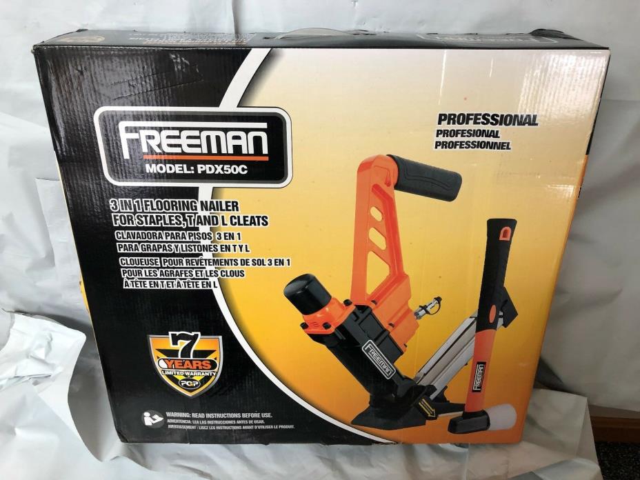 Freeman 3-in-1 Flooring Cleat Nailer and Stapler PDX50C