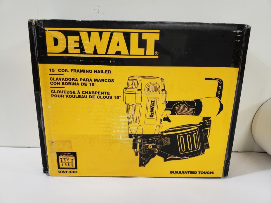 DeWalt Pneumatic 15° Coil Framing Nailer DWF83C