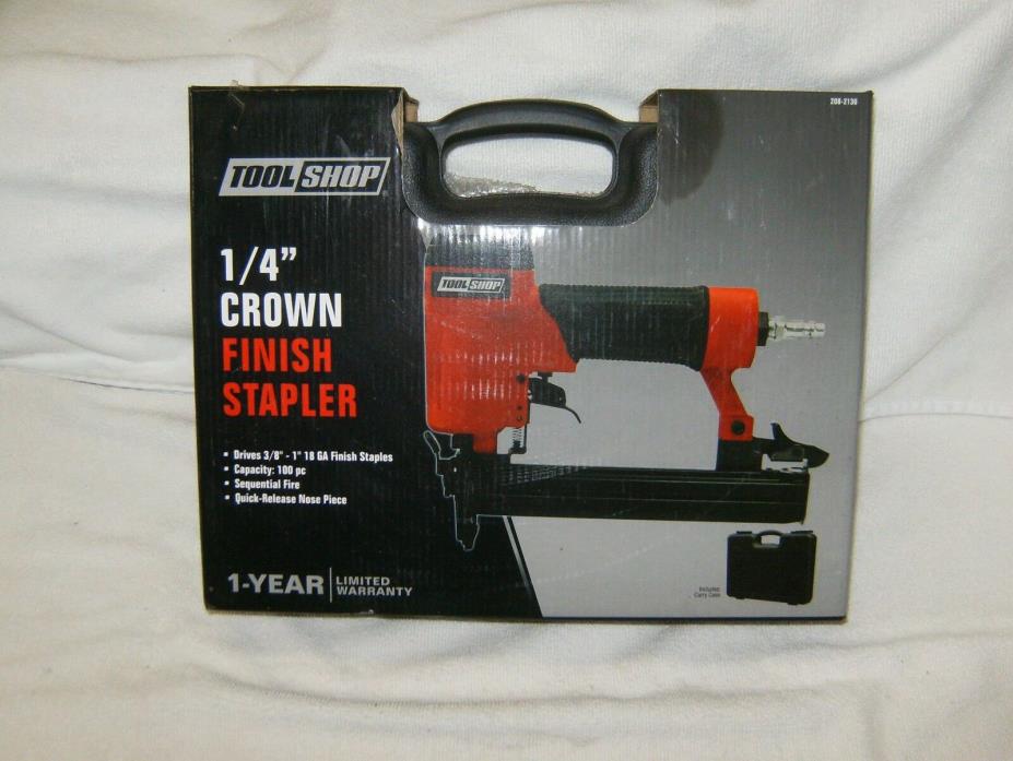 Tool Shop Finish Stapler !/4 Crown  In Case