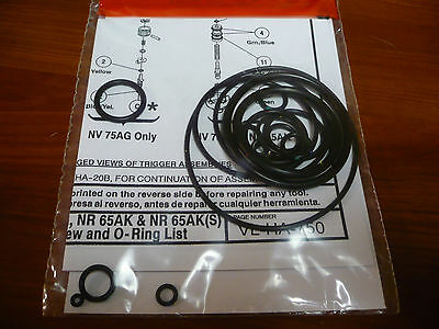 Hitachi Parts NR65AK, NV75AG O-Ring Kit Brand New Aftermarket