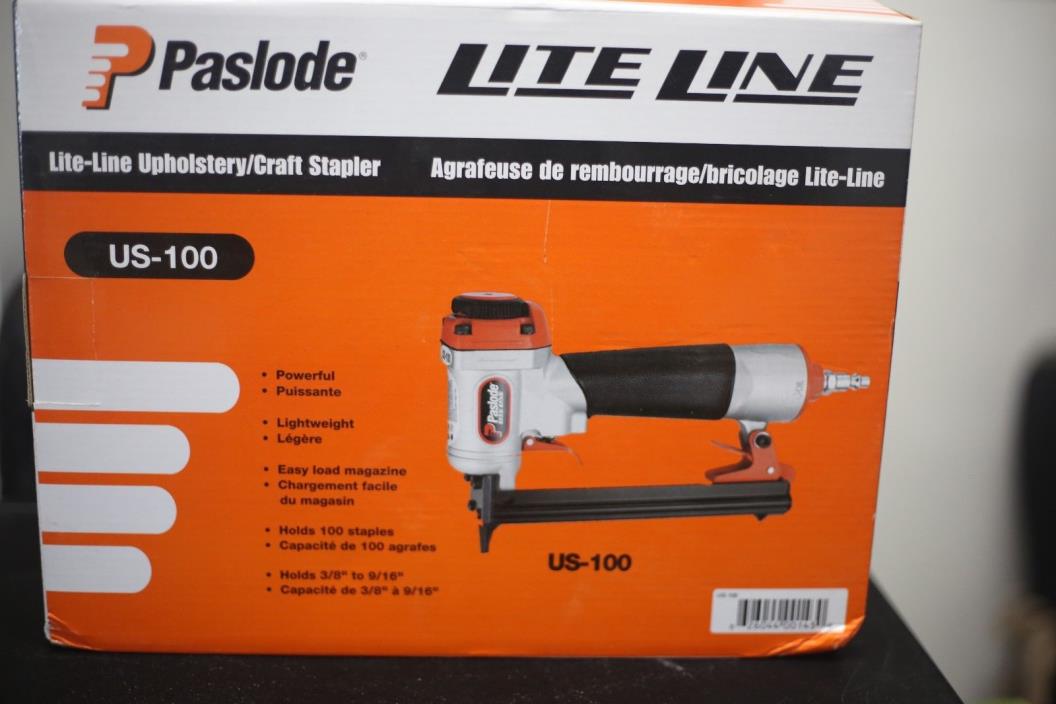 Paslode Lite-Line Upholstery Stapler US-100  Brand NEW sealed
