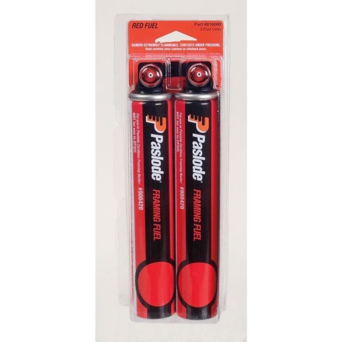 Paslode 816000 2PK Tall Red Fuel Cell Impulse Framing Nail