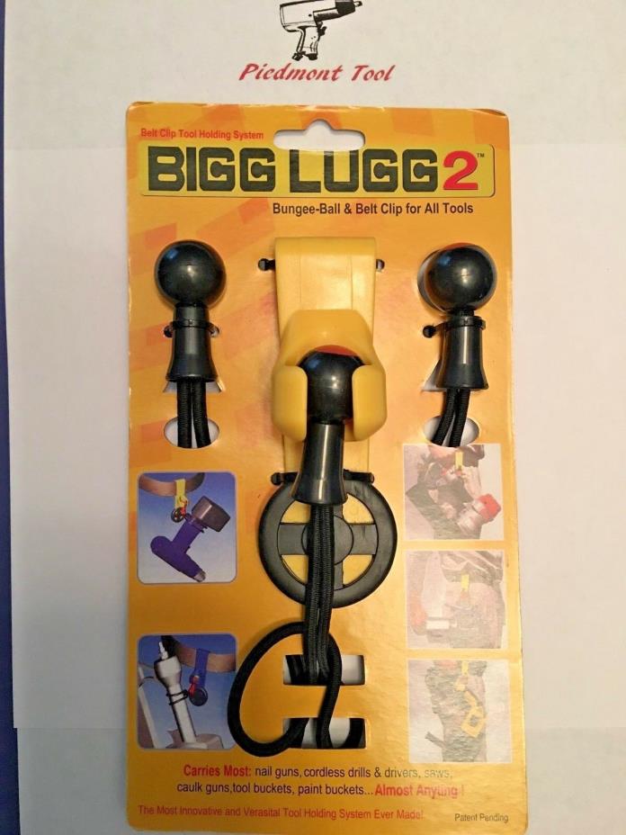 Original Bigg Lugg 2 -Belt Clip Tool Holder System w/3 Ball Bung, Part # BL2-3BM