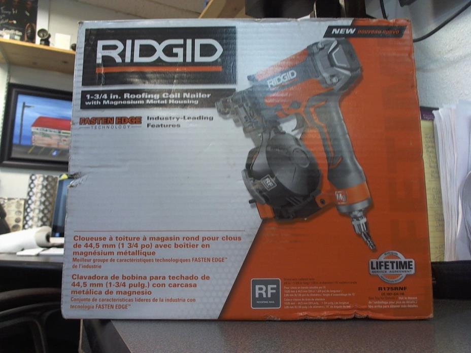 RIDGID - R175RNF 15 Degree 1-3/4 in. Coil Roofing Nailer