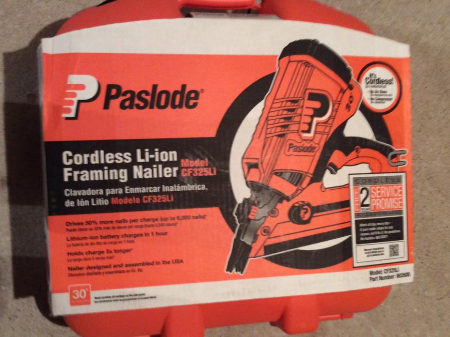 NEW PASLODE CF325 Lithium-Ion Cordless Framing Nailer WITH BATTERY AND CHARGER