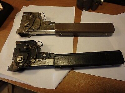 pair of DUO-FAST HT-550 hammer staplers 1/4 and 5/16